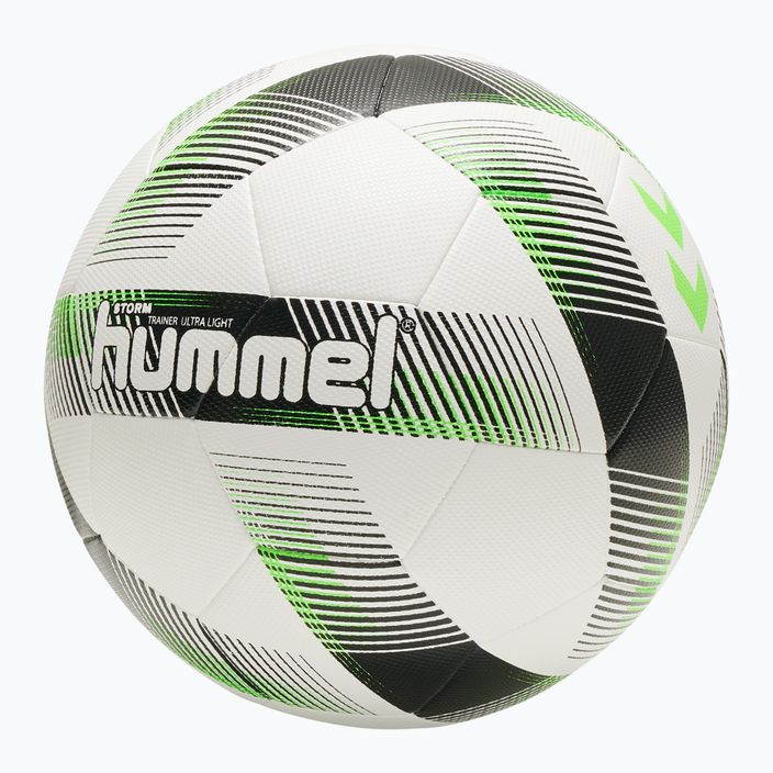 Hummel Storm Trainer Ultra Lights FB fotbalový míč bílý/černý/zelený velikost 5 4