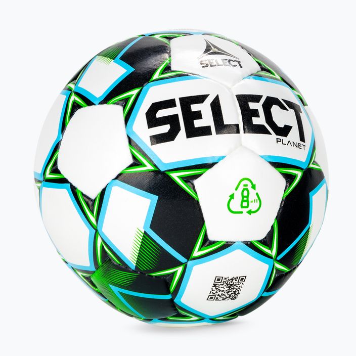 Fotbalový míč SELECT Planet bílo-zelený 110040-5 2
