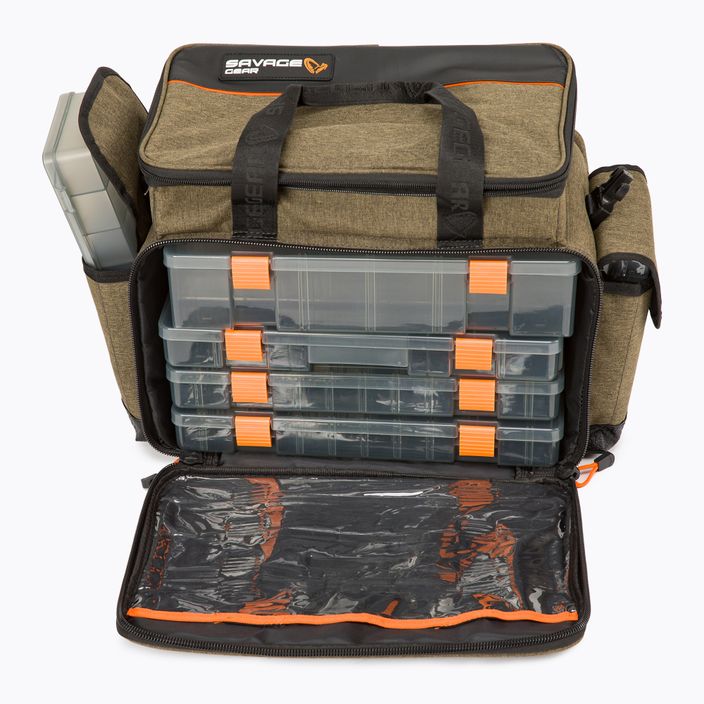 Rybářská taška Savage Gear Specialist Lure Bag 6 Boxes hnědá 74236 12