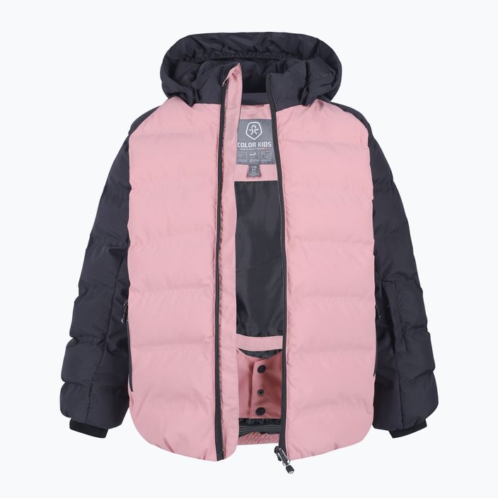 Dětská lyžařská bunda Color Kids Ski Jacket Quilted AF 10.000 růžovo-černá 740694 2