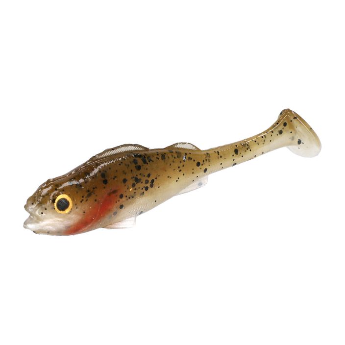 Mikado Real Fish měkká návnada 4 ks. hnědá PMRFP-9.5-RUFFE 2