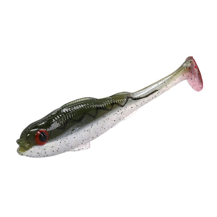 Mikado Real Fish Frog měkká návnada 4ks. bílo-zelená PMRFP-9.5-FROG 2