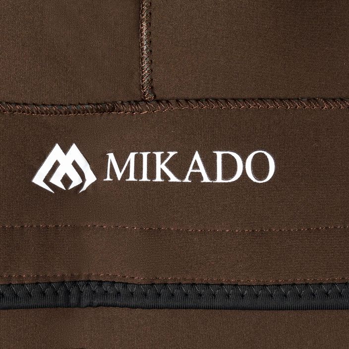 Rybářské neoprenové kalhoty Mikado hnědé UMSN02 3