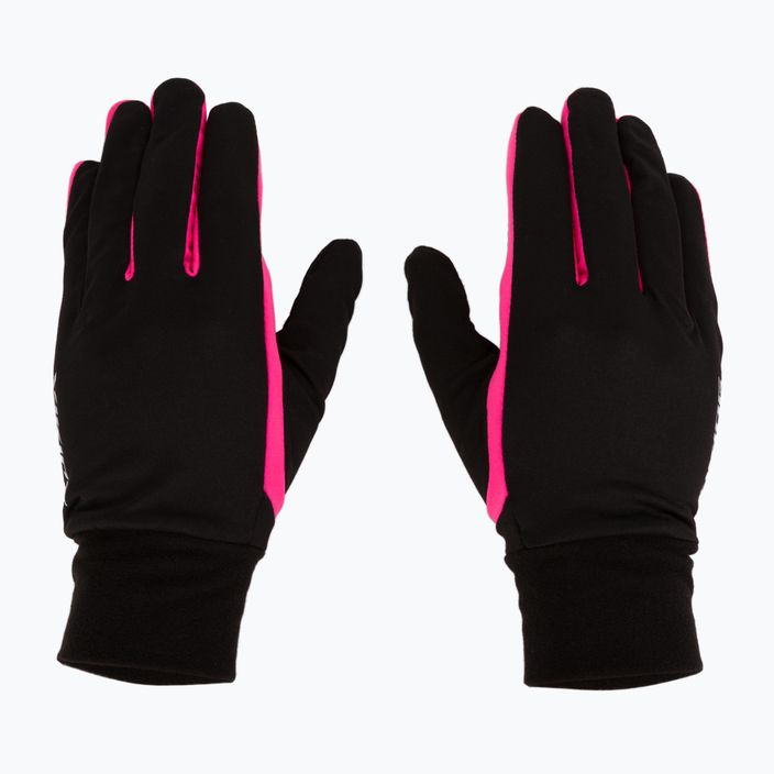 Dámské běžecké rukavice Viking Runway black/pink 140/18/2740 3