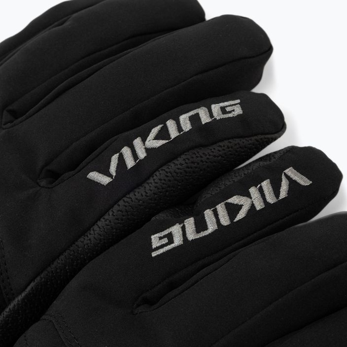 Pánské lyžařské rukavice Viking Bormio black/grey 110/20/4098 4