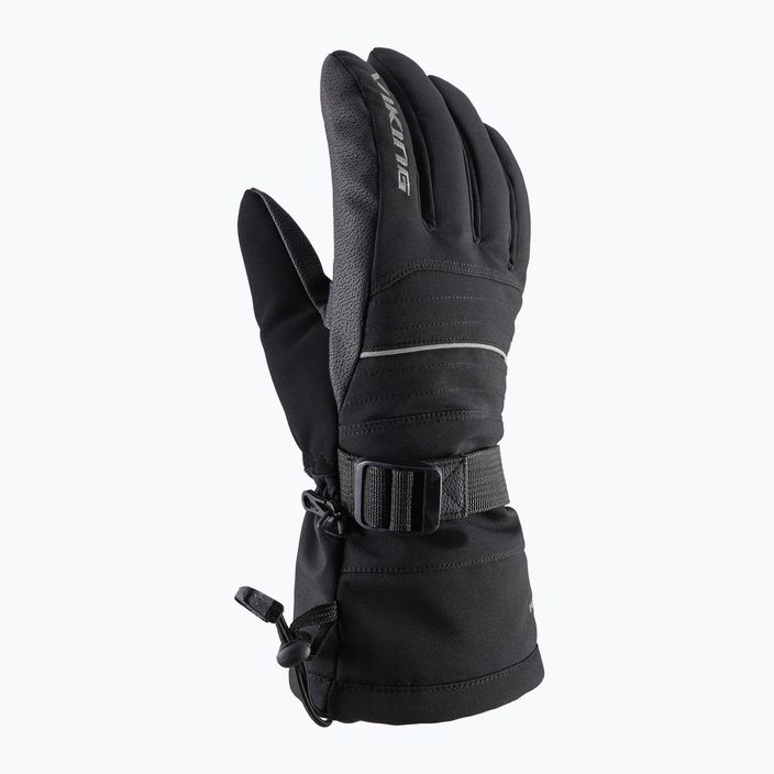 Pánské lyžařské rukavice Viking Bormio black/grey 110/20/4098 7