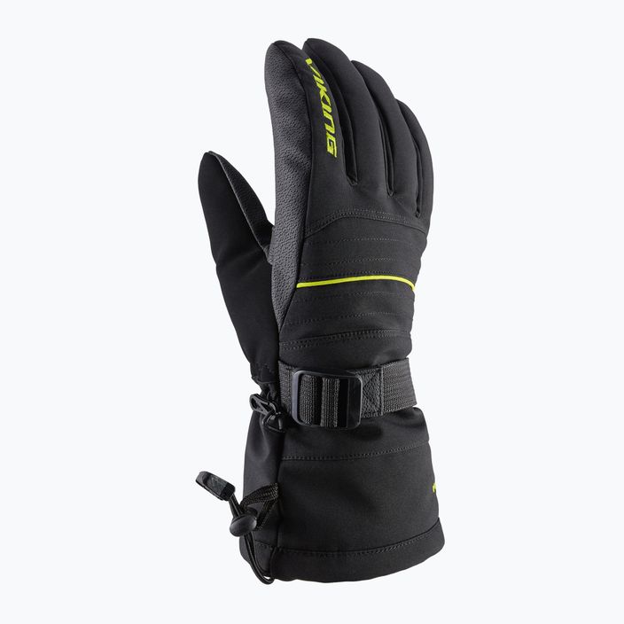 Pánské lyžařské rukavice Viking Bormio black/yellow 110/20/4098 6