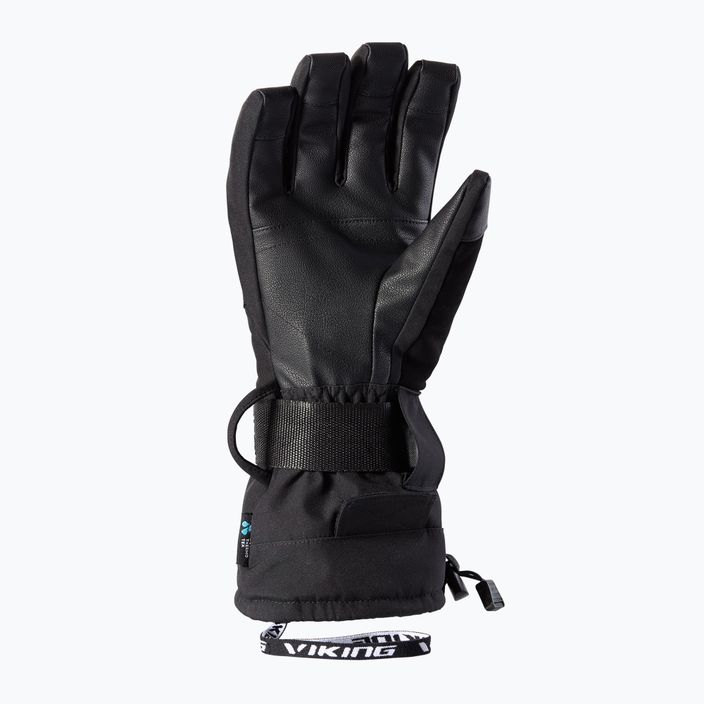 Dámské lyžařské rukavice Viking Eltoro black/grey 161/24/4244 7