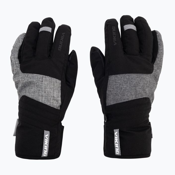 Pánské lyžařské rukavice Viking Espada black/grey 113/24/4587 2