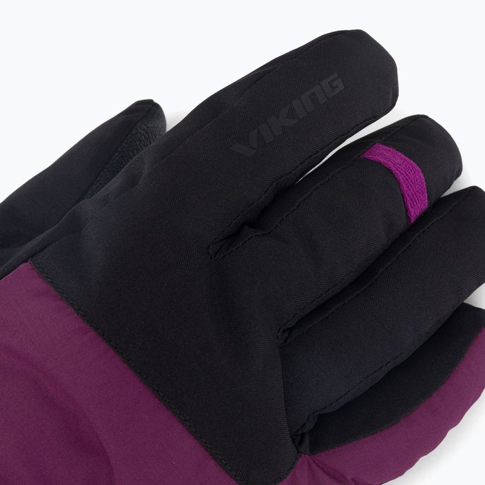 Pánské lyžařské rukavice Viking Espada black/purple 113/24/4587 4