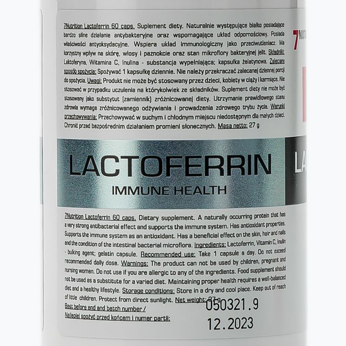 Lactoferrin 90% 7Nutrition 100mg rezistence 60 kapslí 7Nu000433 2