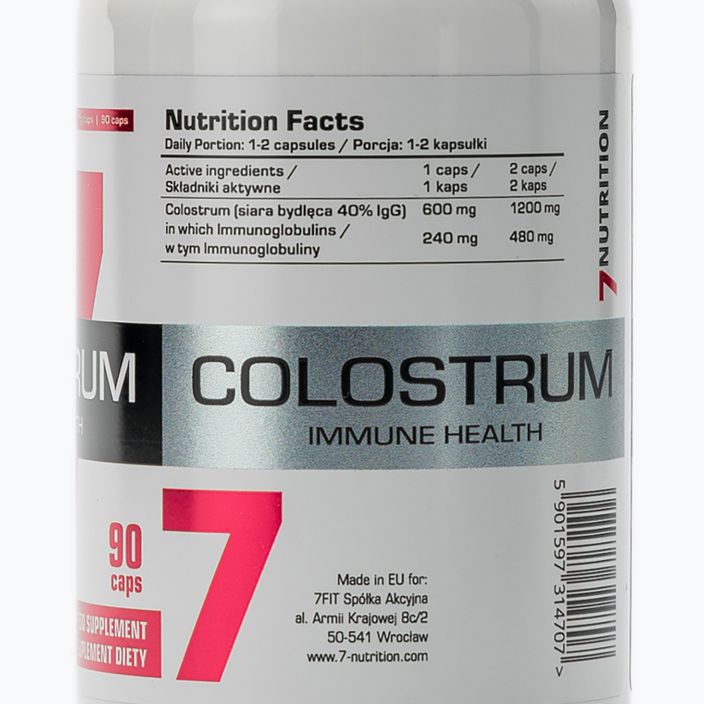 Colostrum 600mg 7Nutrition imunitní systém 90 kapslí 7Nu000434 2