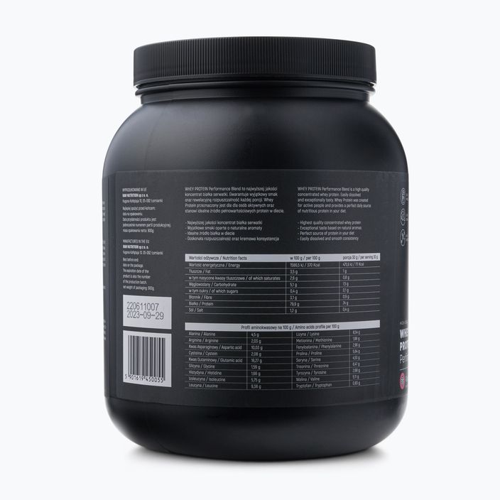 Syrovátkový protein Raw Nutrition 900g malina WPC-59016 3