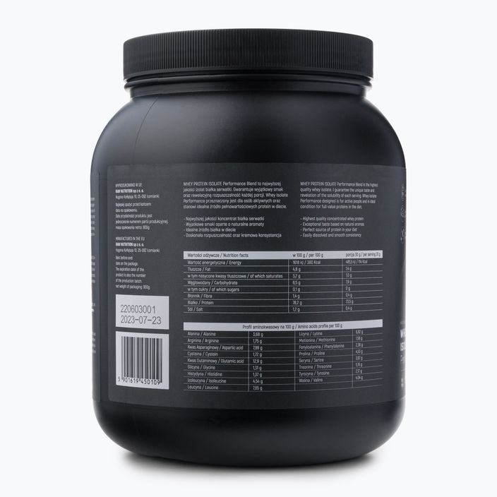 Whey Protein Isolate Raw Nutrition 900g čokoláda WPI-59017 3