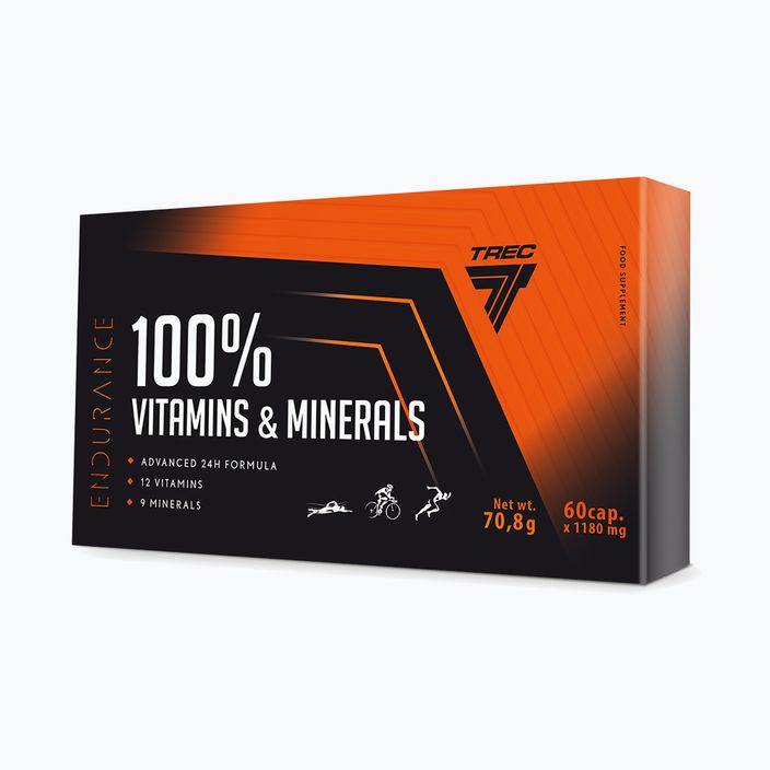 100% Vitamins & Minerals Trec komplex vitamínů a minerálů  60 kapslí TRE/942 3