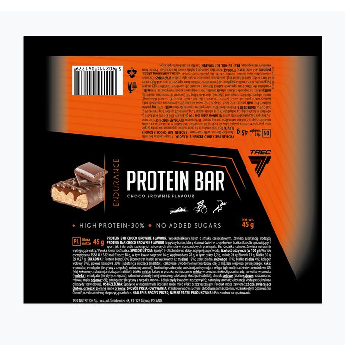Proteinová tyčinka Trec Endu Protein Bar 45g čokoládové brownies TRE/1053 2