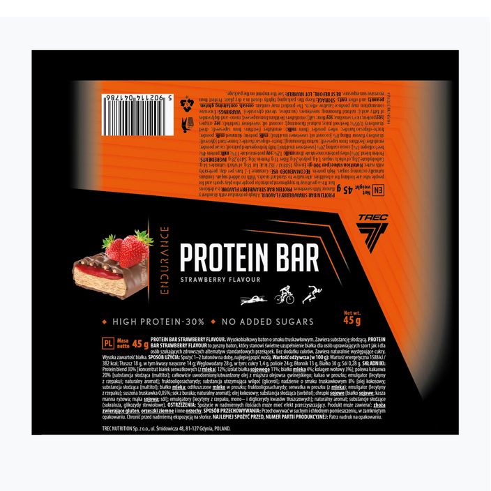 Proteinová tyčinka Trec Endu Protein Bar 45g jahoda TRE/1053 2