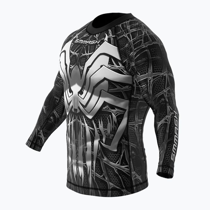 SMMASH Venomous pánské tričko s dlouhým rukávem černobílé RSO3 3