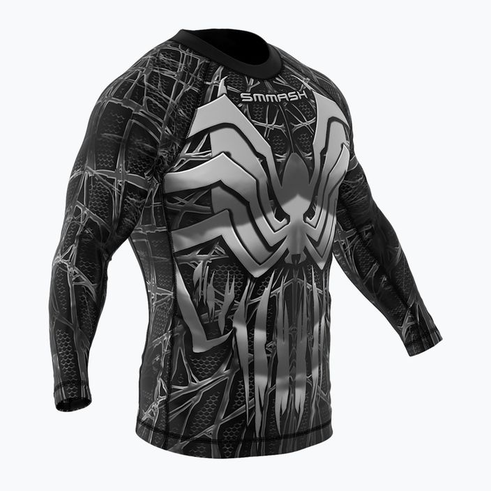 SMMASH Venomous pánské tričko s dlouhým rukávem černobílé RSO3 4