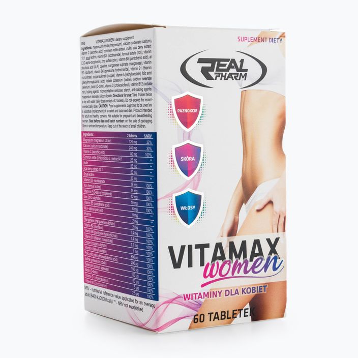Vitamax WOMEN Real Pharm komplex vitamínů a minerálů dla kobiet 60 tablet 707086
