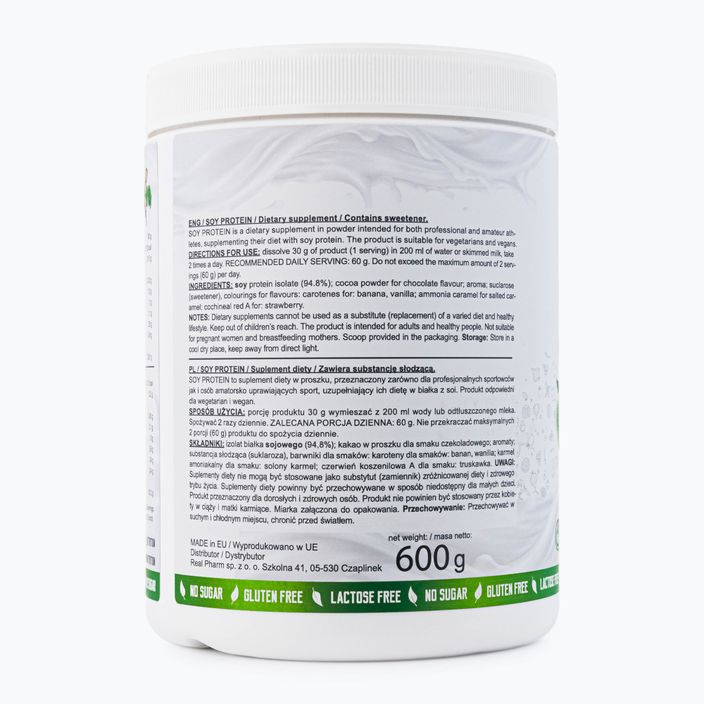 Sójový protein Real Pharm Soy Protein 600g čokoláda 715340 3
