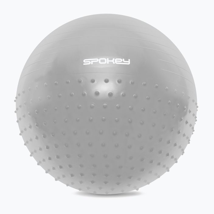Gymnastický míč Spokey Halffit šedý 929872 55 cm