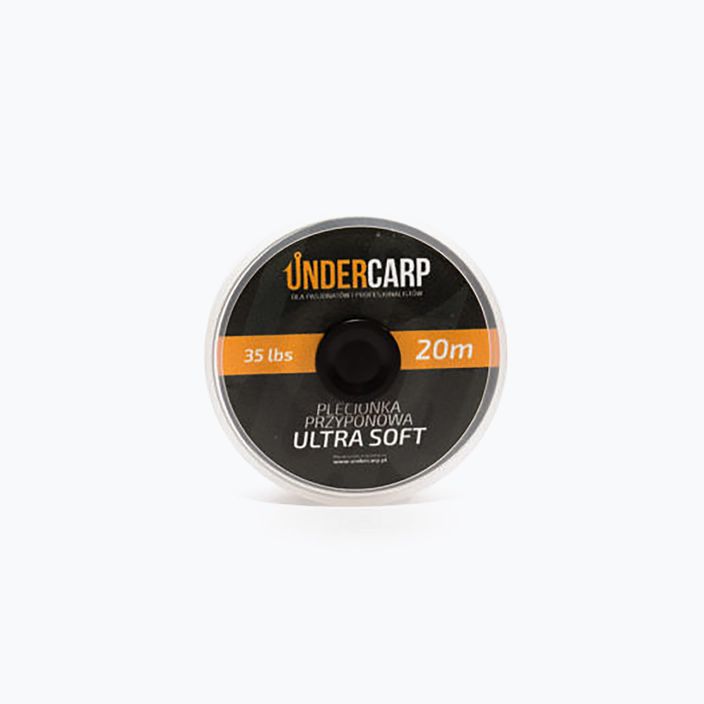 Kaprový pletený vlasec UNDERCARP Ultra Soft leader zelený UC83 2