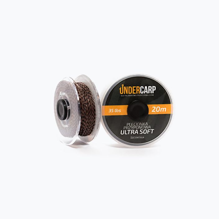Kaprový pletený vlasec UNDERCARP Ultra Soft brown leader UC207