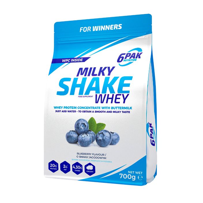 Syrovátka 6PAK Milky Shake 700 g Blueberry 2