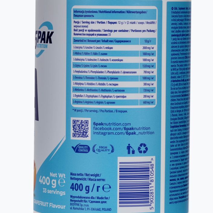 EAA 6PAK aminokyseliny 400g grep PAK/136#GREJP 3