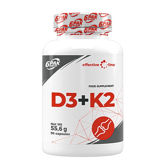 Vitamíny 6PAK D3+K2 90 kapslí 2