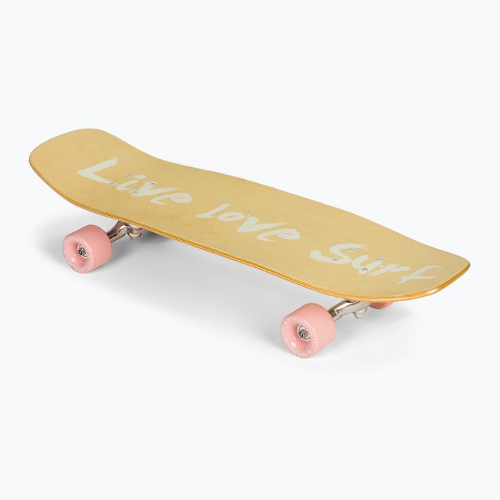 Surfskate skateboard Fish Skateboards Wave beige SURF-WAV-SIL-PIN 2