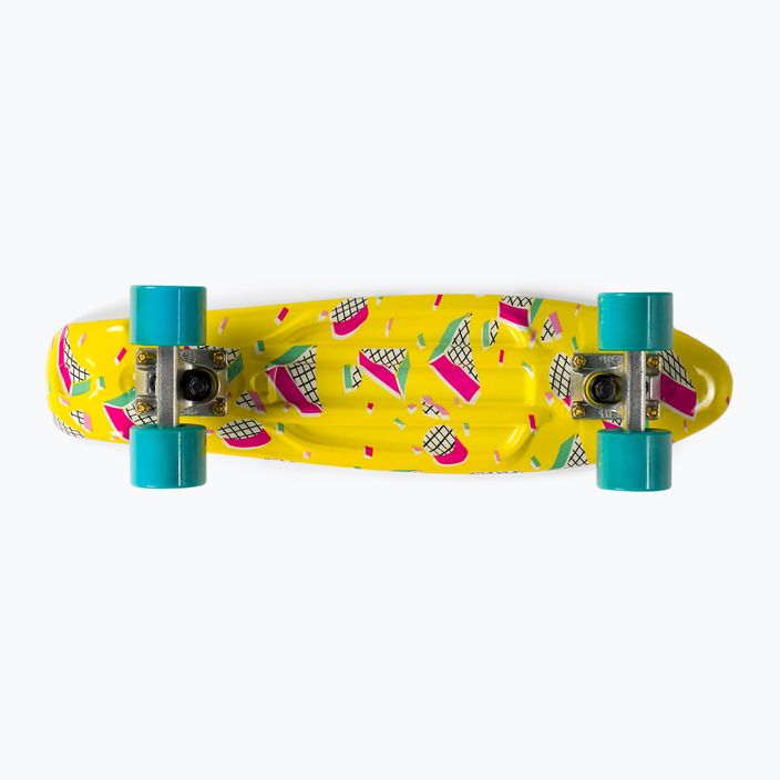 Fish Skateboards Print Memphis yellow FS-FB-MEM-SIL-SGRE skateboard 4