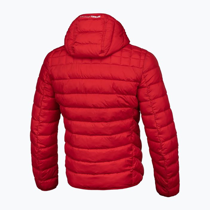 Pánská zimní bunda Pitbull West Coast s kapucí Seacoast červená 4