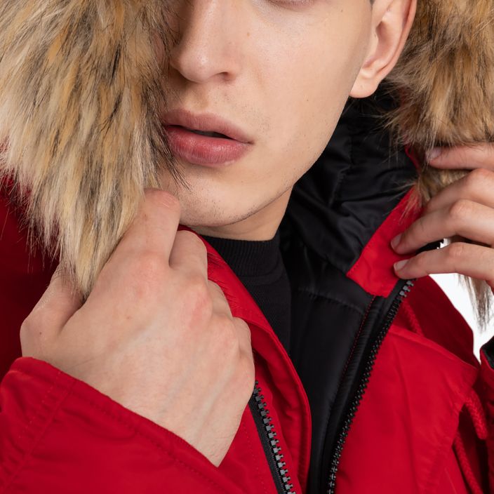 Pánská zimní bunda Pitbull West Coast Fur Parka Alder red 5