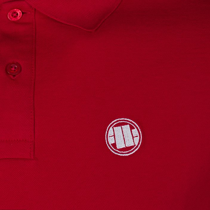 Pánská polokošile Pitbull West Coast Polo Regular Logo red 3
