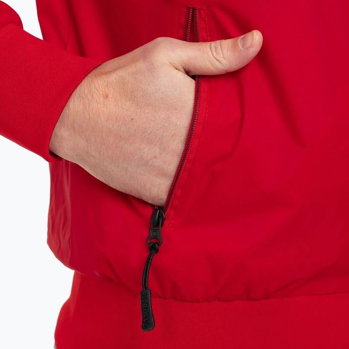 Pánská nylonová bunda Pitbull West Coast Athletic s kapucí červená 5