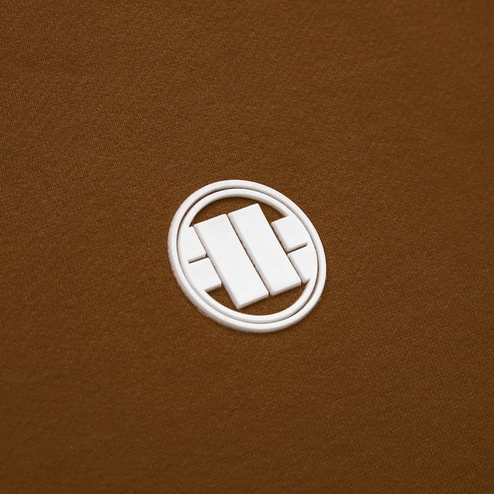 Pánská mikina Pitbull West Coast Hooded Small Logo brown 3