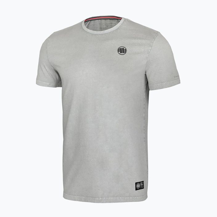Pánské tričko Pitbull West Coast T-Shirt Small Logo Denim Washed 190 grey/melange
