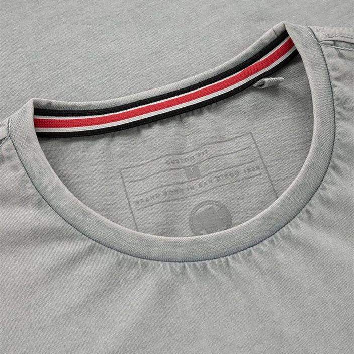 Pánské tričko Pitbull West Coast T-Shirt Small Logo Denim Washed 190 grey/melange 3