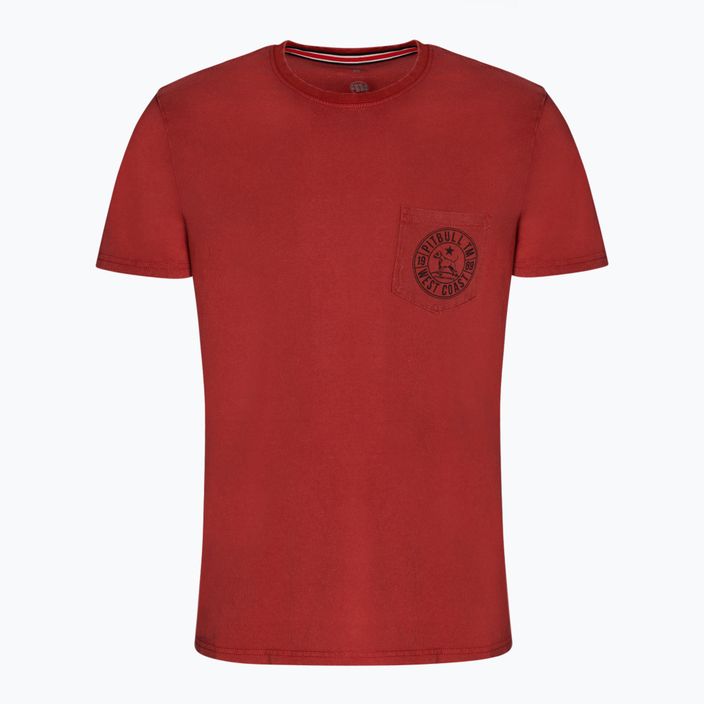Pánské tričko Pitbull West Coast T-Shirt Circle Dog burgundy