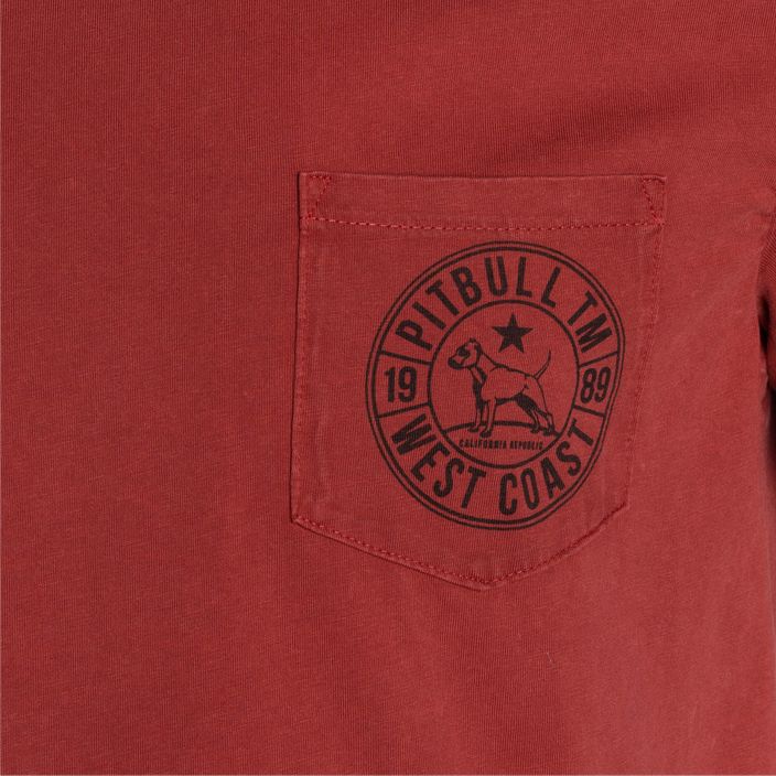 Pánské tričko Pitbull West Coast T-Shirt Circle Dog burgundy 3
