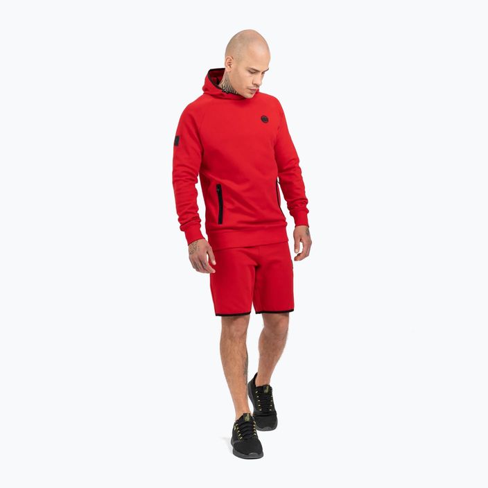 Pánská mikina Pitbull West Coast Skylark Hooded Sweatshirt red 2
