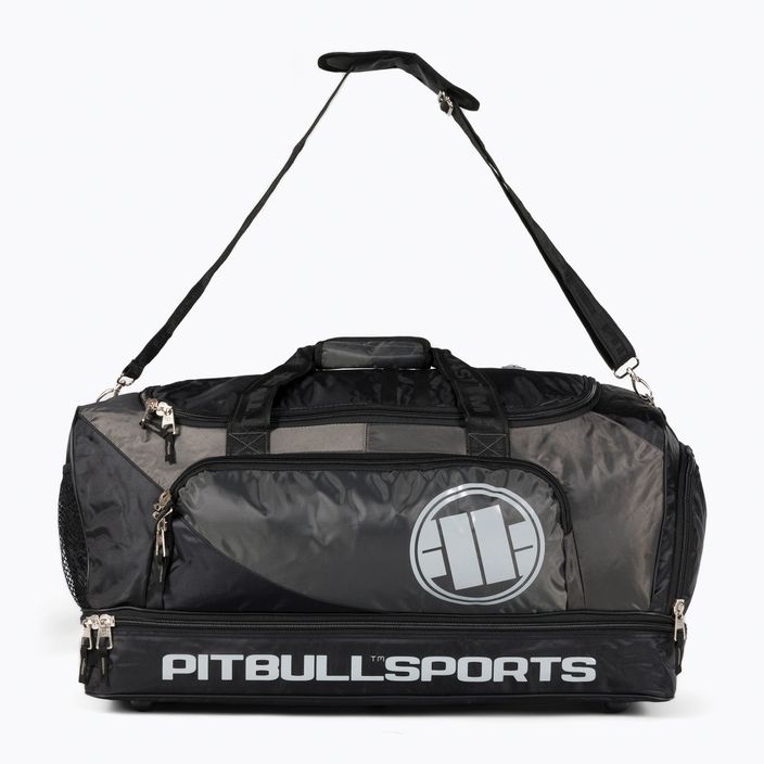 Tréninková taška Pitbull West Coast Big Sports Logo black/grey 2