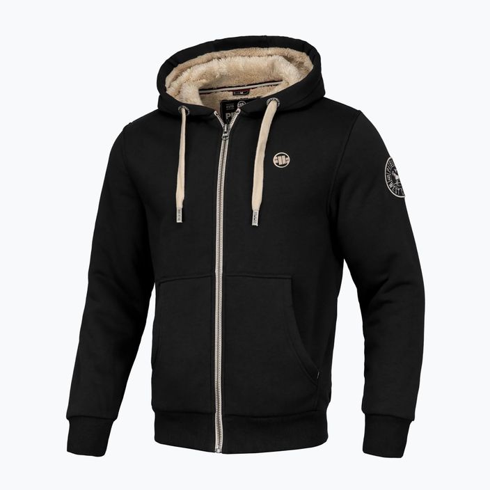 Pánská mikina Pitbull Zip Sherpa 2 Ruffin Hooded black 4