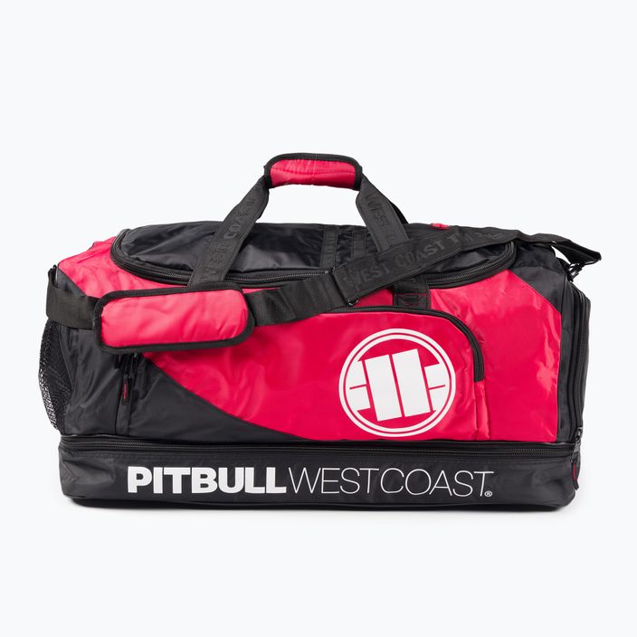 Pánská tréninková taška Pitbull West Coast Big Logo TNT black/red