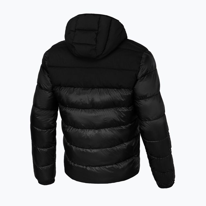 Pánská zimní bunda Pitbull West Coast Greyfox Hooded Quilted black 3