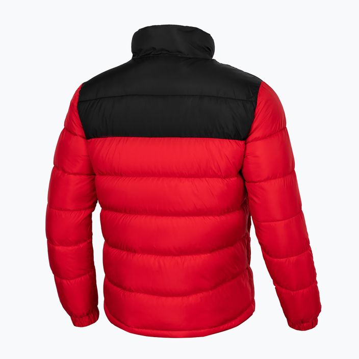 Pánská zimní bunda Pitbull West Coast Boxford Quilted black/red 3