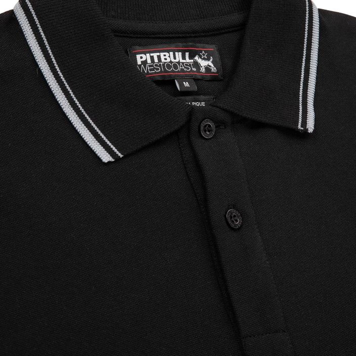 Pánská polokošile Pitbull West Coast Pique Stripes Regular black 6