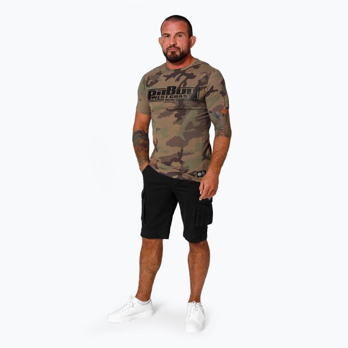 Pánské tričko Pitbull West Coast Classic Boxing woodland camo 2